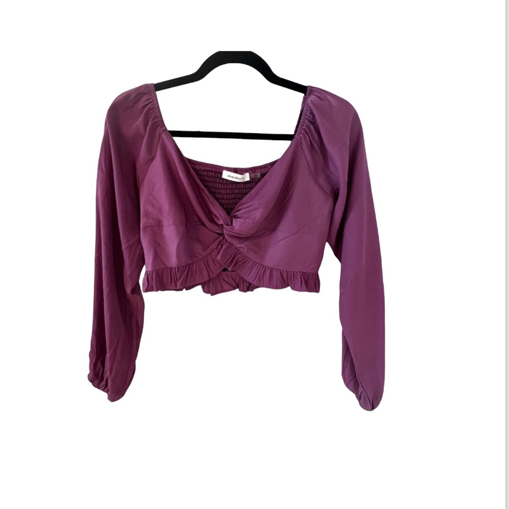 NWT! Fuchsia Rose Idem Ditto Twist Front Crop Top